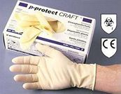 p-protect® CRAFT Hochleistungs- Einweghandschuh aus Naturlatex - 100 Stück